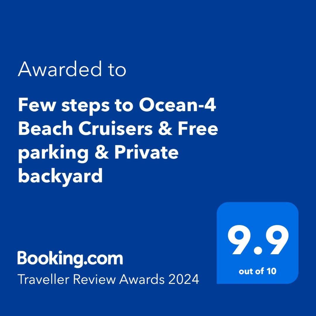 Few Steps To Ocean-4 Beach Cruisers & Free Parking & Private Backyard Jacksonville Beach Kültér fotó