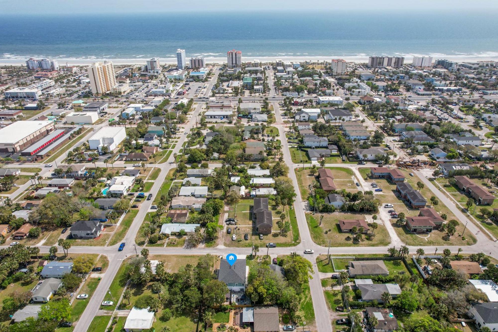 Few Steps To Ocean-4 Beach Cruisers & Free Parking & Private Backyard Jacksonville Beach Kültér fotó